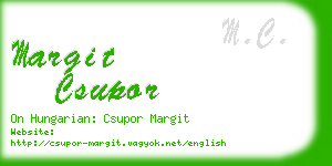 margit csupor business card